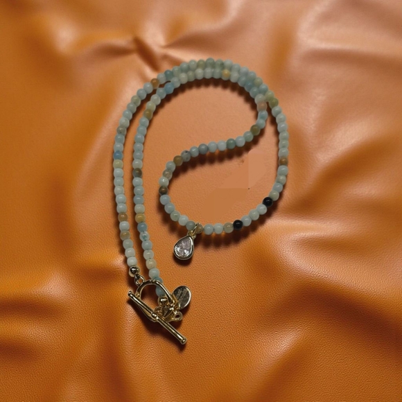 Petite Jadeite Bead Necklace - Picture 1 of 7